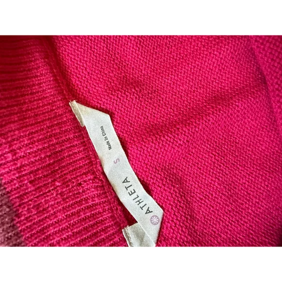 NWOT Athleta Knit Fair Isles Sweater Skirt pink size Small - Picture 5 of 7